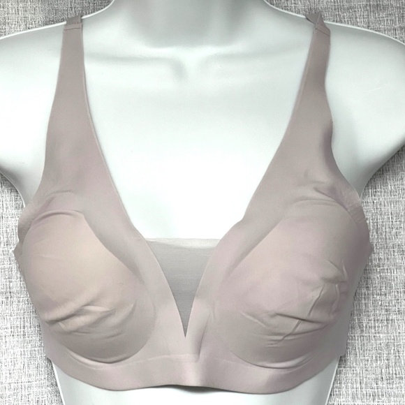 Knix Revolution Shadow Mesh Bra Size M Pale Lavender Wireless Adjustable Padded - Picture 1 of 7